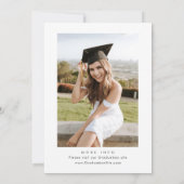 Waterverf Meadow Wildflower Boho FOTO Afstuderen Bedankkaart (Achterkant)