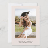 Waterverf Meadow Wildflower Boho FOTO Afstuderen Bedankkaart (Achterkant)