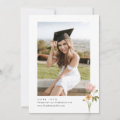 Waterverf Meadow Wildflower Boho Graduation Party Kaart (Achterkant)