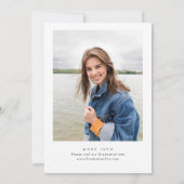 Waterverf Meadow Wildflower Boho Graduation Party Kaart (Achterkant)