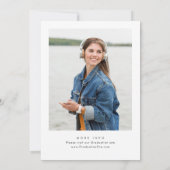 Waterverf Meadow Wildflower Boho Graduation Party Kaart (Achterkant)