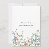 Waterverf Meadow Wildflower Boho Graduation Party Kaart (Achterkant)