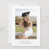 Waterverf Meadow Wildflower Boho Graduation Party Kaart (Achterkant)