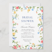 Waterverf Meadow Wildflower Boho Vrijgezellenfeest Kaart (Voorkant)