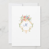 Waterverf Meadow Wildflower Boho Vrijgezellenfeest Kaart (Achterkant)