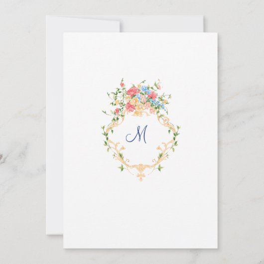 Waterverf Meadow Wildflower Boho Vrijgezellenfeest Kaart (Achterkant)