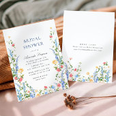 Waterverf Meadow Wildflower Boho Vrijgezellenfeest Kaart