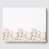 Waterverf Meadow Wildflower bruiloft Gastenboek