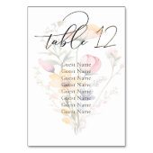 Waterverf Meadow Wildflower Bruiloft Zitkaarten Kaart (Voorkant)