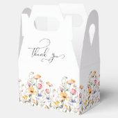 Waterverf Meadow Wildflower Dank u bruiloft Bedankdoosjes (Geopend)