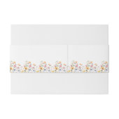 Waterverf Meadow Wildflower Formele bruiloft Uitnodigingen Wikkel (Achterkant Voorbeeld)