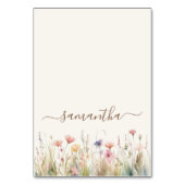 Waterverf Meadow Wildflower Individuele Plaats Kaa Kaart (Voorkant)