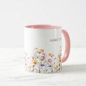 Waterverf Meadow Wildflower Moederdag Mok (Voorkant rechts)