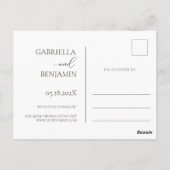 Waterverf Meadow Wildflower Save the Date Wedding Briefkaart (Achterkant)