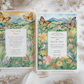 Waterverf Medellín Colombia Natuur bruiloft Kaart