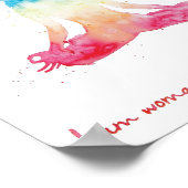 Waterverf Meditation Yoga Lotus Pose Chakra, kleur Poster (Hoek)