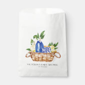 Waterverf mediterraan Baby shower Bedankzakje (Voorkant)