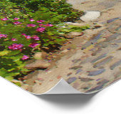 Waterverf mediterraan dorp poster (Hoek)