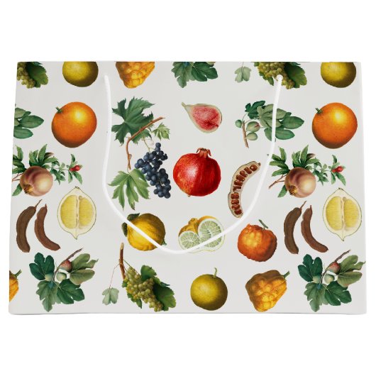 Waterverf mediterraan fruitpatroon groot cadeauzakje