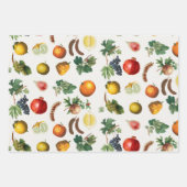 Waterverf mediterraan fruitpatroon inpakpapier vel (Voorkant 3)