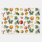 Waterverf mediterraan fruitpatroon inpakpapier vel (Voorkant 2)