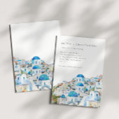 Waterverf Mediterraans Landschapsbruiloft Kaart