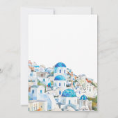 Waterverf Mediterraans Landschapsbruiloft Kaart (Achterkant)