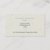 Waterverf Meerkat op een beige Professional Visitekaartje (Achterkant)