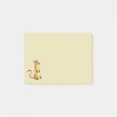 Waterverf Meerkat op een bruine achtergrond Post-it® Notes (Voorkant)