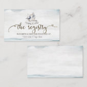 Waterverf Meeuwen Strand Register Informatiekaartje (Voorkant / Achterkant)