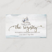 Waterverf Meeuwen Strand Register Informatiekaartje (Voorkant)