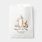 Waterverf meisje baby shower bedankzakje (Voorkant)