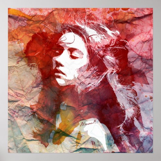 Waterverf meisje - Dare to Love Poster (Voorkant)