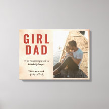 Waterverf Meisje Papa Vader`s Dag Foto