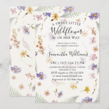 Waterverf Meisje Wilde Bloem Baby Borrel