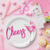 Waterverf Meisjes Galentines Party Papieren Bordje (Feest)