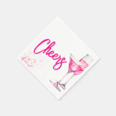 Waterverf Meisjes Galentines Party Servet (Hoek)