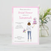 Waterverf meisjes Vrijgezellenfeest Kaart (Staand voorkant)