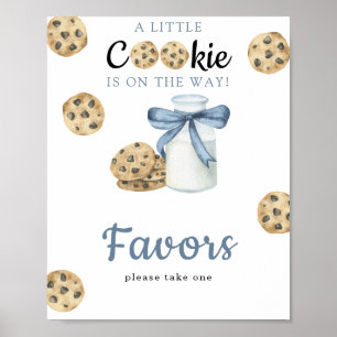 Waterverf melk baby shower - Favors Poster