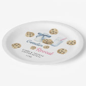 Waterverf Melk & Cookies Geslacht Onthullen Papieren Bordje (Gekanteld)