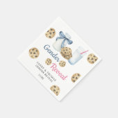 Waterverf Melk & Cookies Geslacht Onthullen Servet (Hoek)