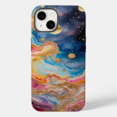 Waterverf Melkweg en planeten Case-Mate iPhone Case (Achterkant)