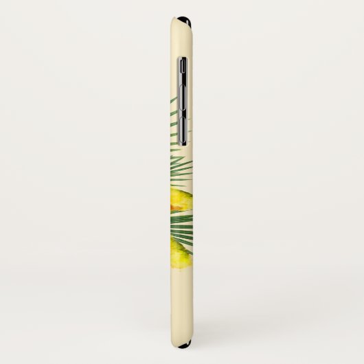 Waterverf Melon Tropical Leaves Wreatmonogram Case-Mate iPhone Case (Achterkant/links)