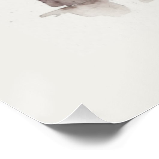 Waterverf mens kunst perfect poster (Hoek)