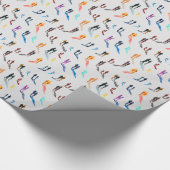 Waterverf mensen vinden kunst cadeaupapier (Hoek)