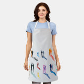 Waterverf mensen vinden kunst schort (Gedragen)