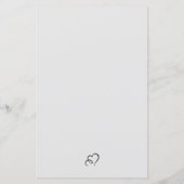 Waterverf menu Kaart (Achterkant)