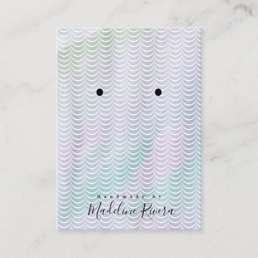 Waterverf Mermaid Artisan die beeldschermen afgeef Contactkaartje (Voorkant)
