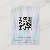 Waterverf Mermaid Artisan die beeldschermen afgeef Contactkaartje (Achterkant)