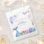 Waterverf Mermaid Baby shower Bedankzakje (Geknipt)